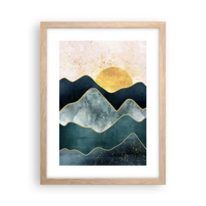 Plagát v ráme zo svetlého duba - Za siedmimi horami - 30x40 cm