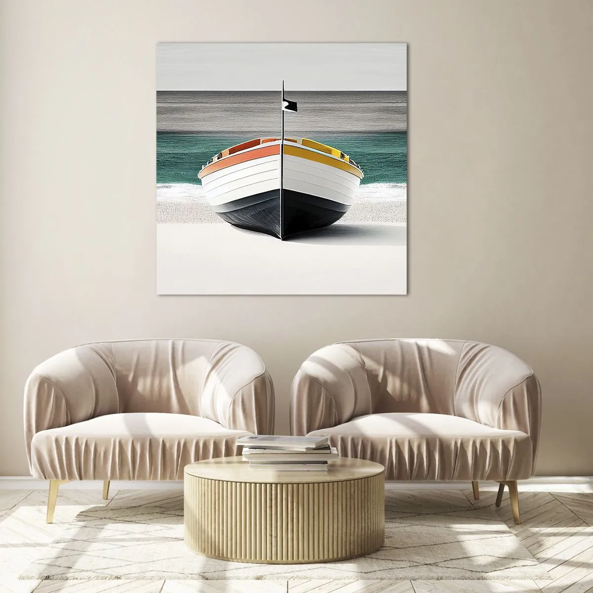 Obraz na skle - Na správnom mieste - 70x70 cm