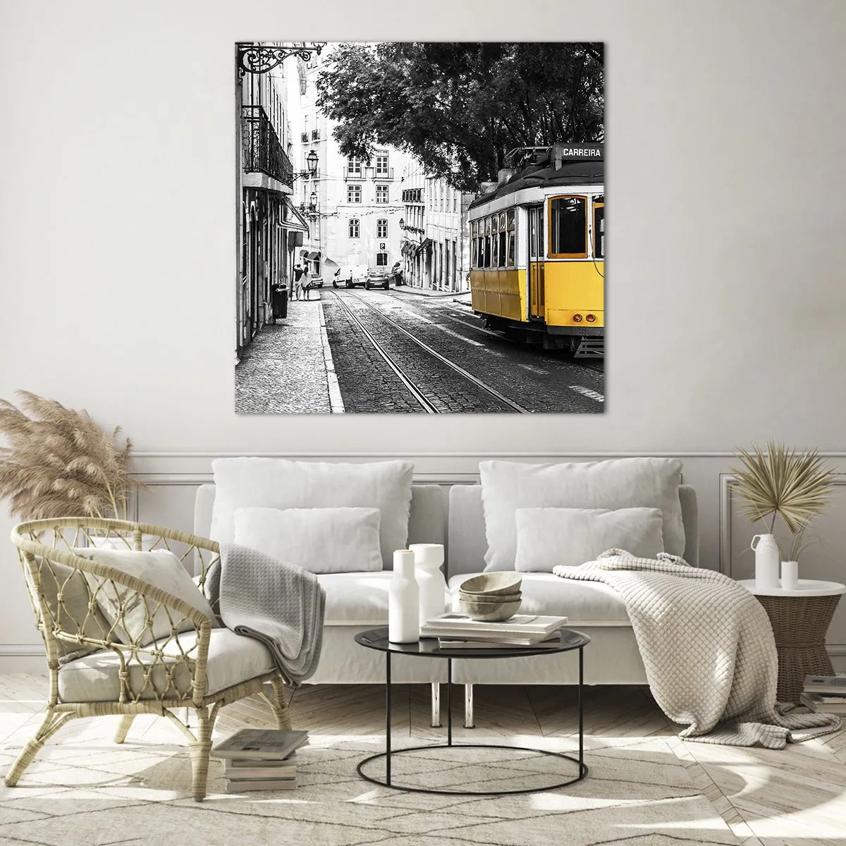 Obraz na skle - Fado v pozadí - 40x40 cm