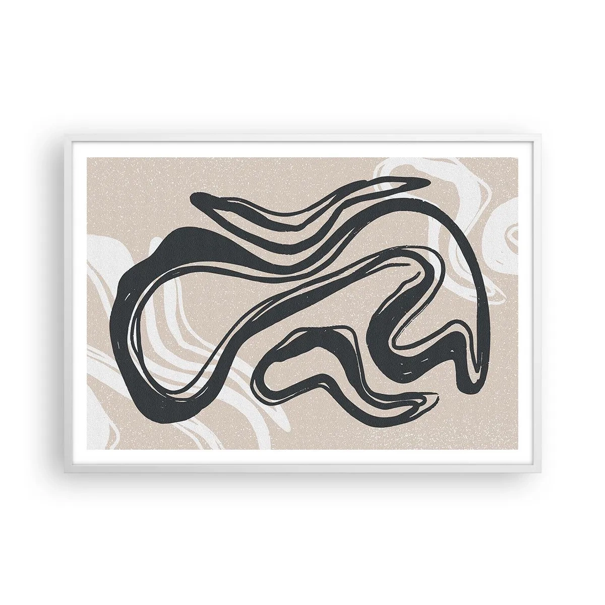 Plagát v bielom ráme - Znásobená expresia - 100x70 cm