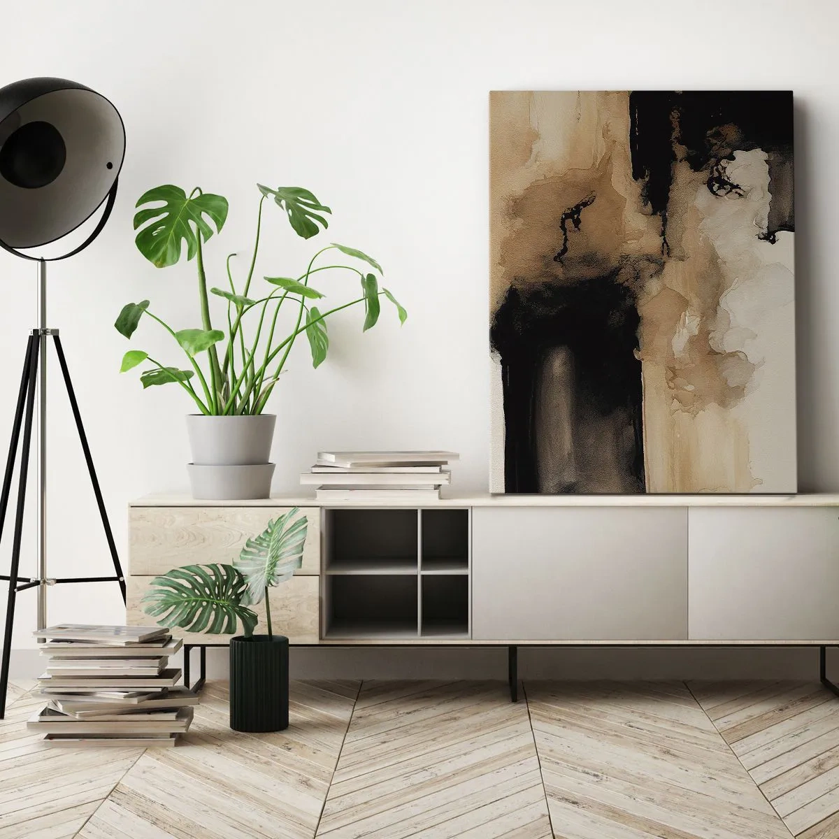 Obraz na plátne - Pútavá abstrakcia - 55x100 cm