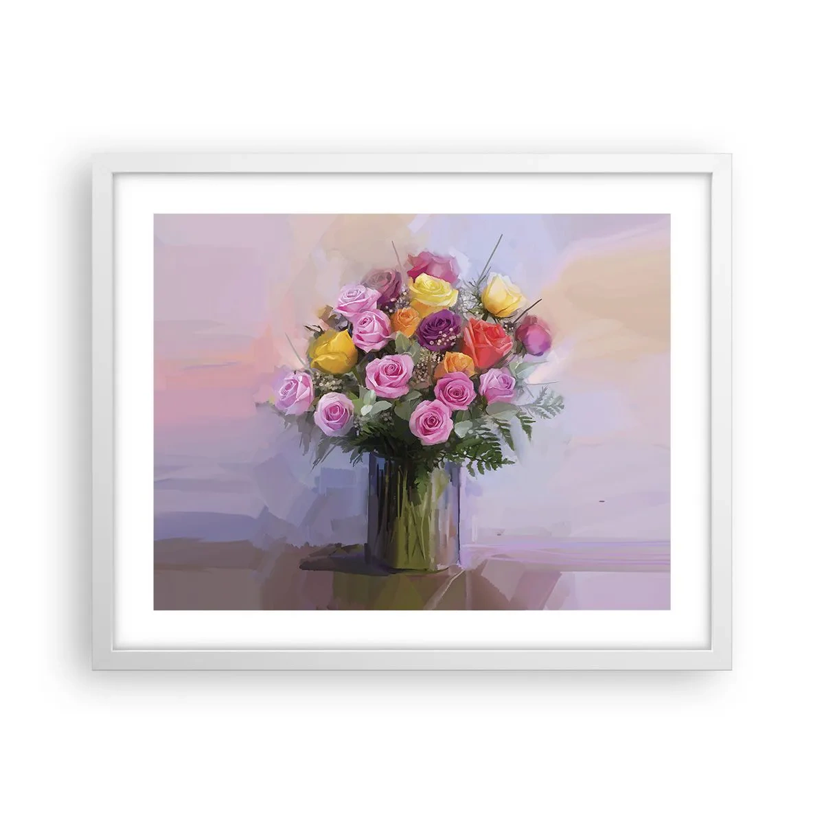 Plagát v bielom ráme - Zachytená krása - 50x40 cm