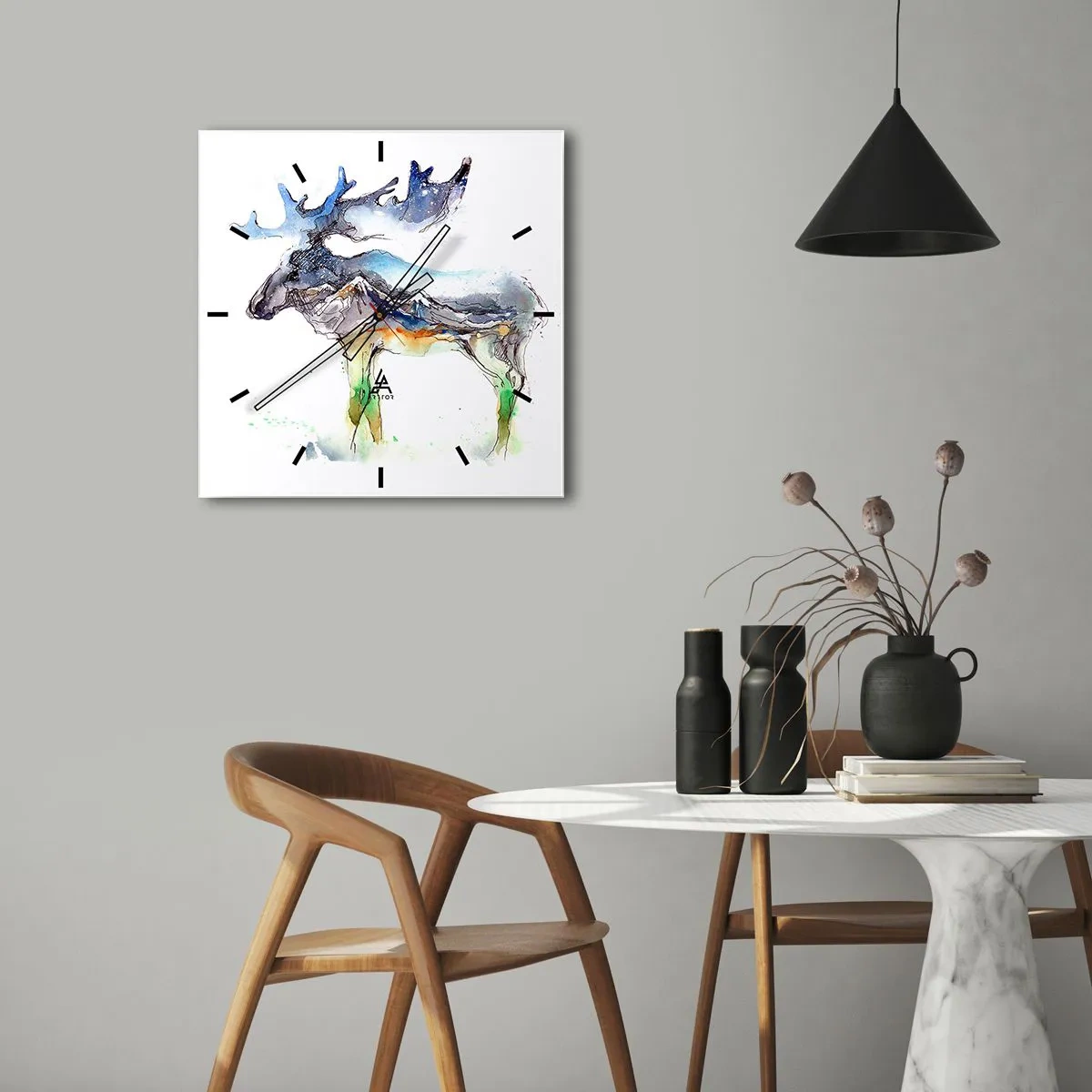 Nástenné hodiny - Hrdina zimného príbehu - 40x40 cm