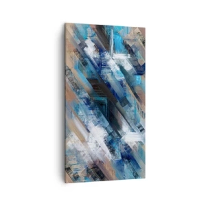 Obraz na plátne - Modrá šikmosť - 45x80 cm