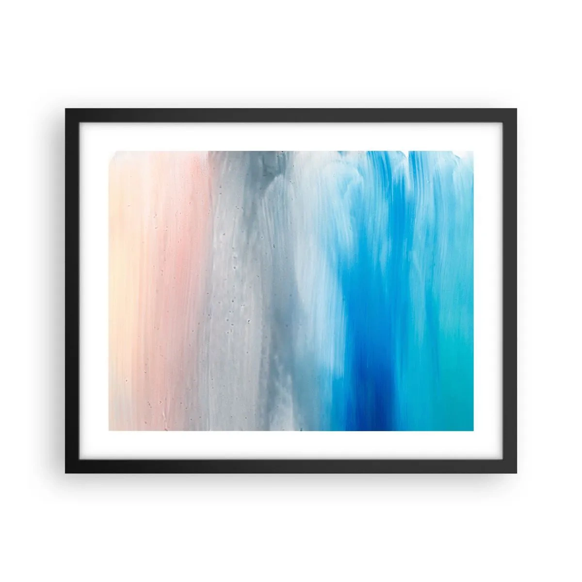 Plagát v čiernom ráme - Živly: vzduch - 50x40 cm