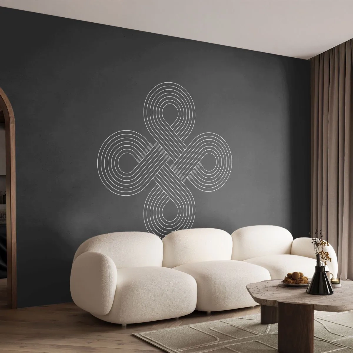 Fototapeta Premium Canvas - V keltskom duchu - Abstrakcia, Kus, Minimalizmus - 400x280 cm