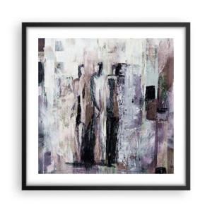 Plagát v čiernom ráme - Tajomná trojica - 50x50 cm