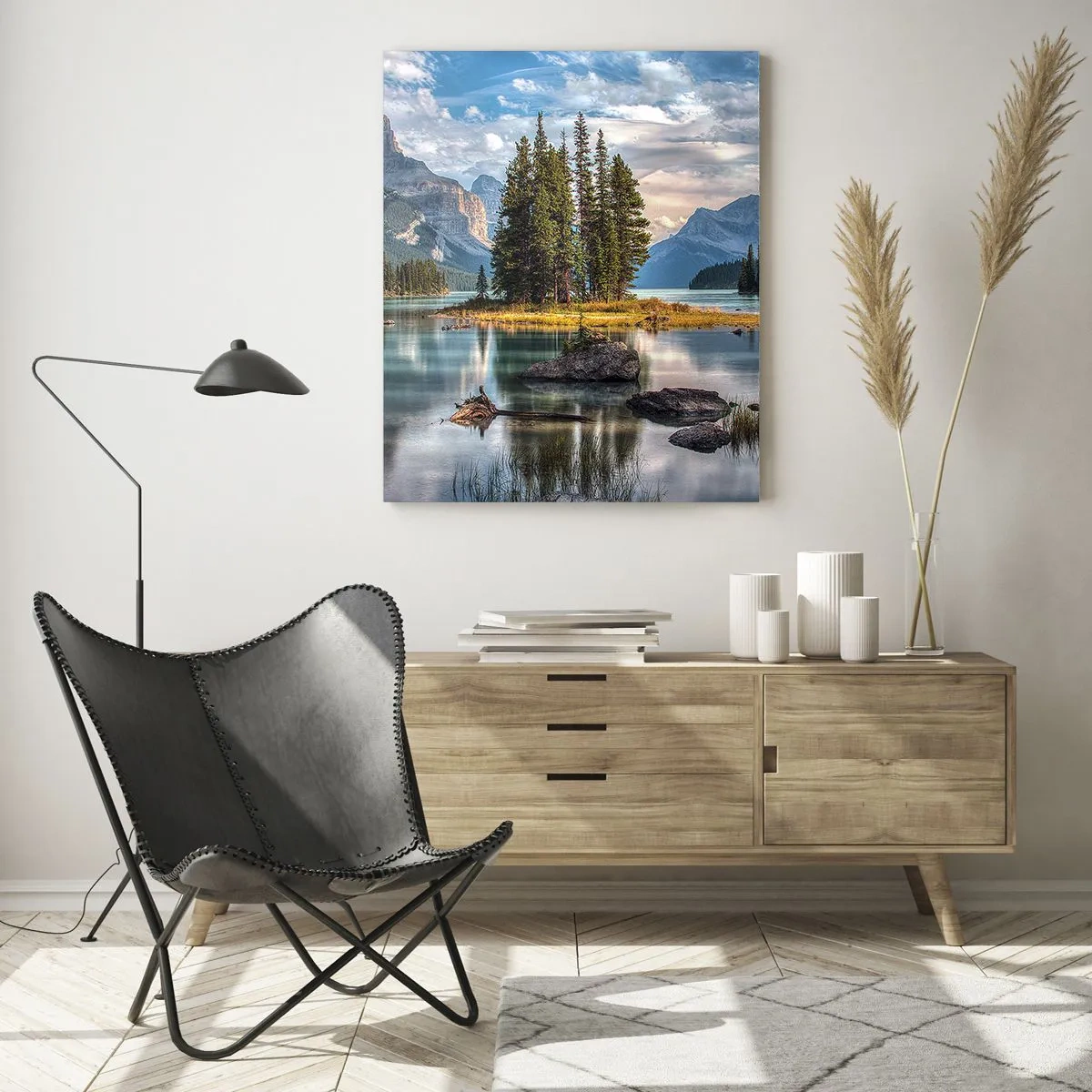 Obraz na skle - Pri veľkej a čistej vode… - 70x100 cm