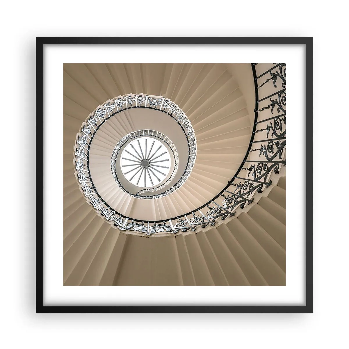 Plagát v čiernom ráme - Vnútri mušle - 50x50 cm