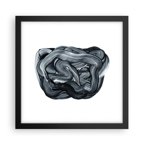 Plagát v čiernom ráme - Nie je to tak jednoduché - 30x30 cm