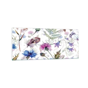 Obraz na skle - Poľský herbár - 120x50 cm