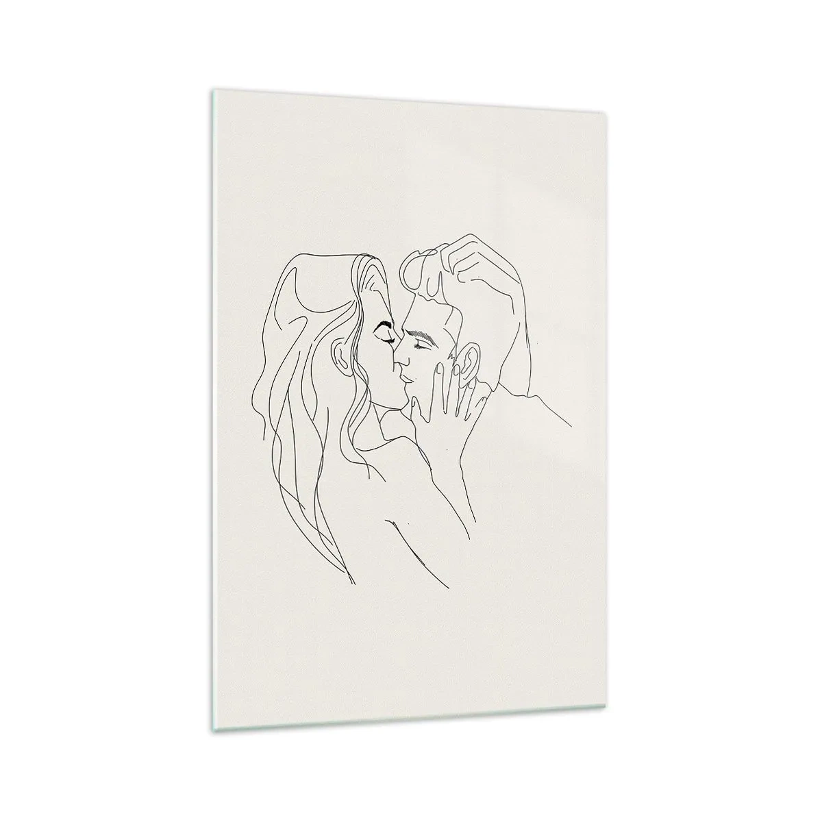 Obraz na skle - Zamotaní citom - 70x100 cm