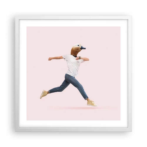 Plagát v bielom ráme - Štipka absurdity - 50x50 cm