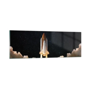 Obraz na skle - Ad astra! - 90x30 cm