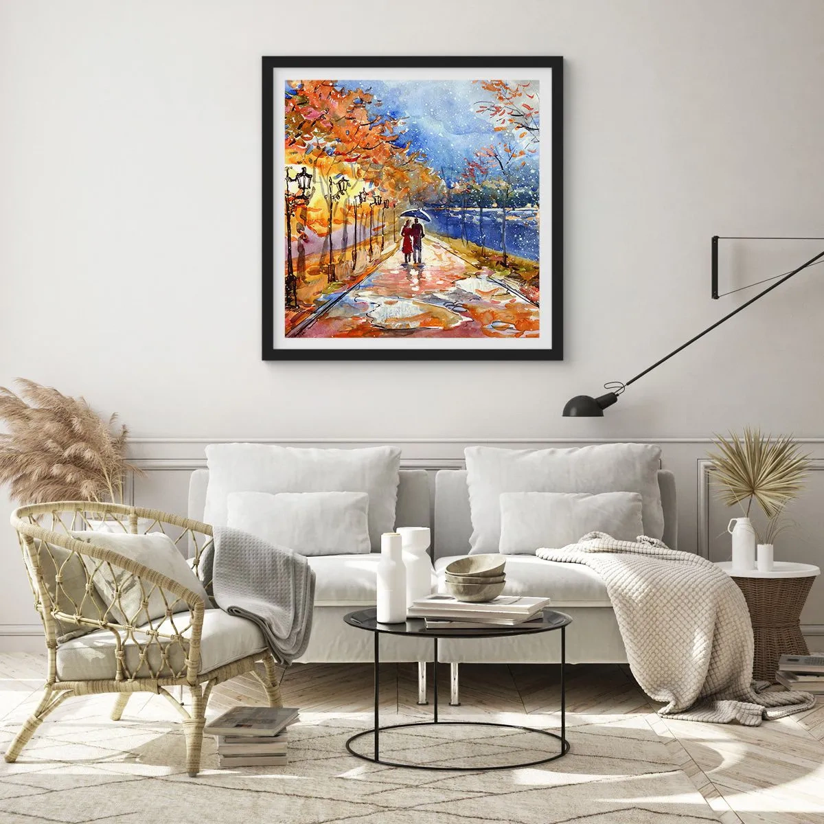 Plagát v čiernom ráme - Spoločne k hranici času - 30x30 cm