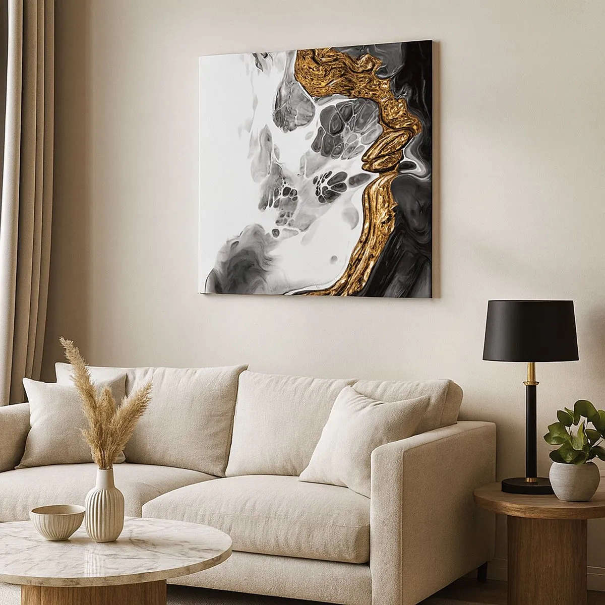 Obraz na plátne - Organická kompozícia - 30x30 cm