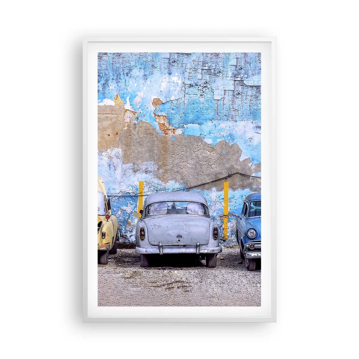 Plagát v bielom ráme - Stretnutie veteránov - 61x91 cm