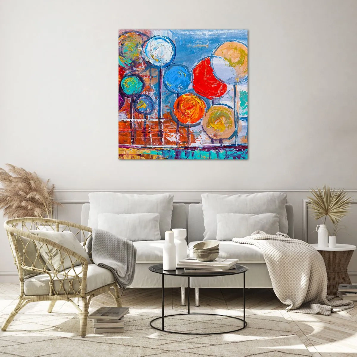 Obraz na skle - Rozmanitosti - 40x40 cm