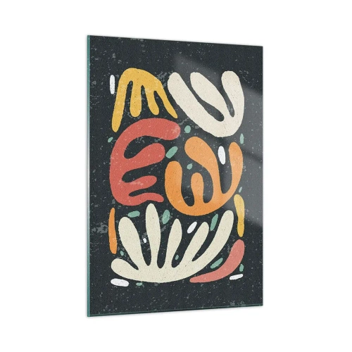 Obraz na skle - Kompozícia – hneď ťa chytím - 50x70 cm