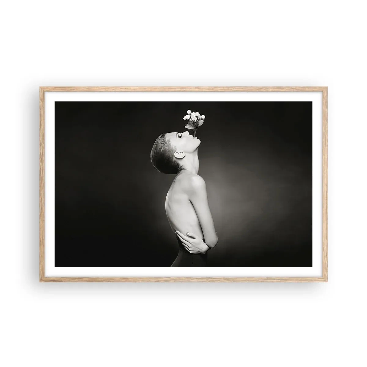 Plagát v ráme zo svetlého duba - Excentrická elegancia - 91x61 cm
