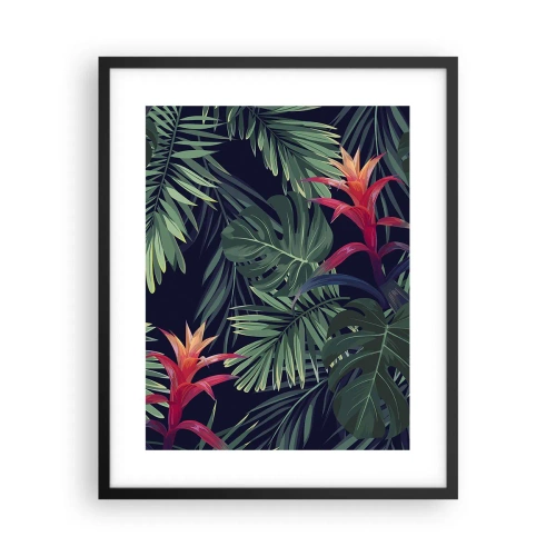 Plagát v čiernom ráme - Vzplanúť v zelenom - 40x50 cm