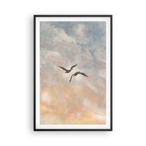 Plagát v čiernom ráme - Nebeský tanec - 61x91 cm