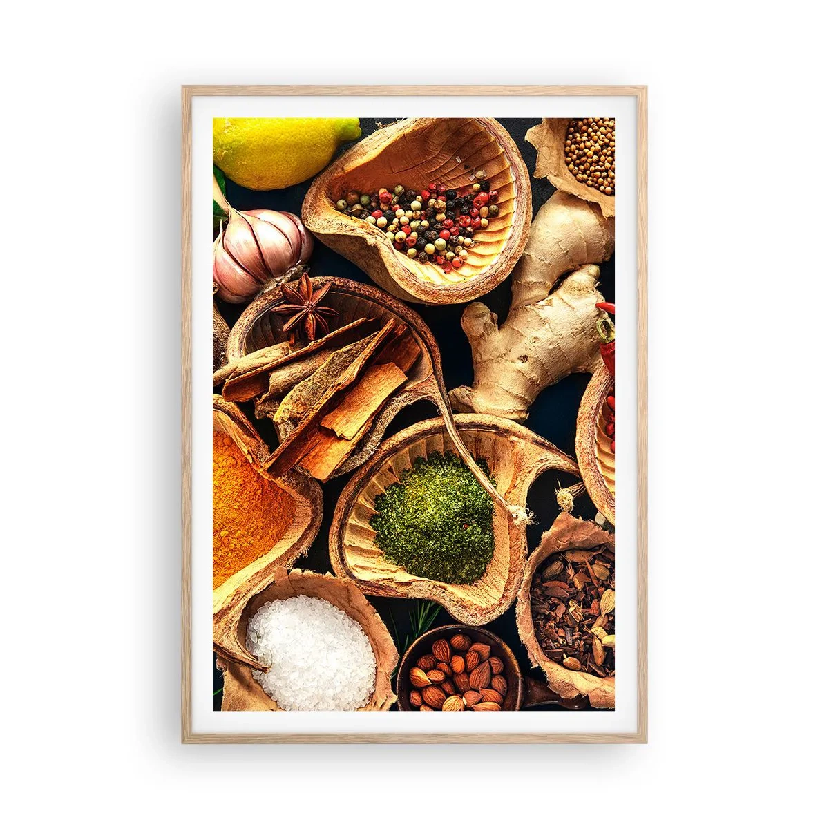 Plagát v ráme zo svetlého duba - Vezmi si, čo chceš - 70x100 cm