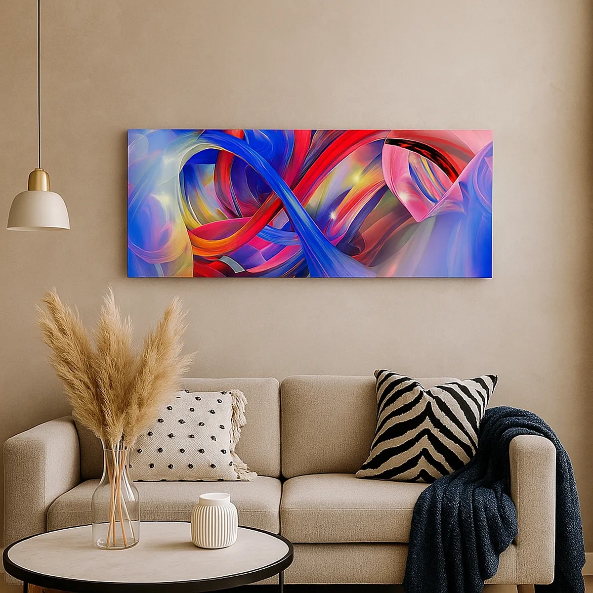 Obraz na plátne - Tanec farieb - 30x30 cm