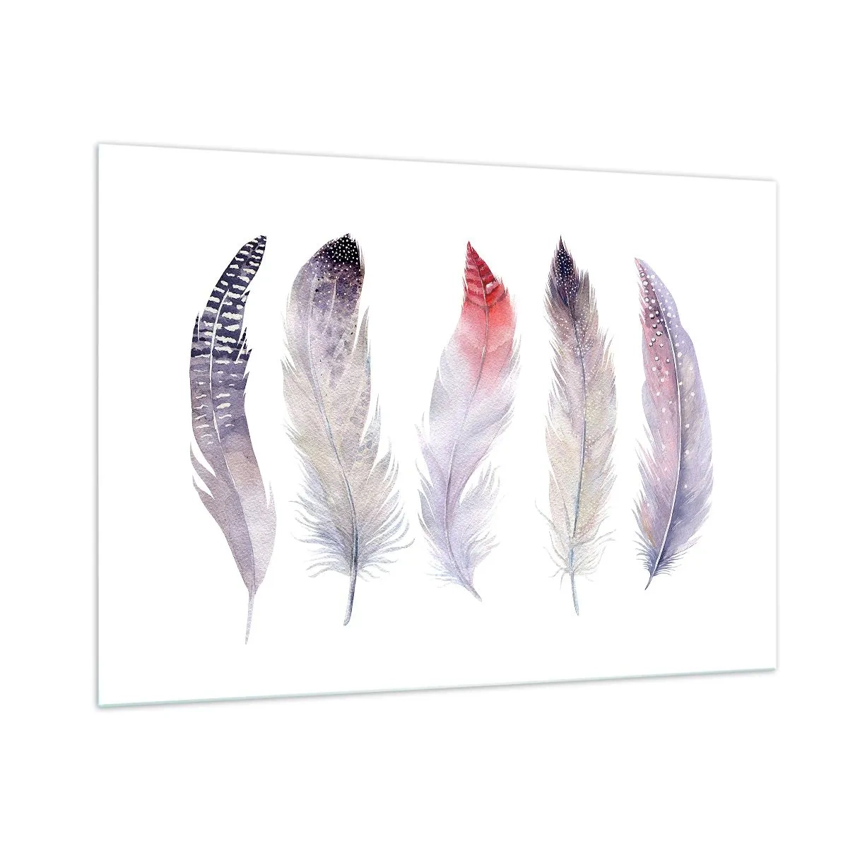 Obraz na skle - Jemné ako rôznofarebná hmla - 100x70 cm