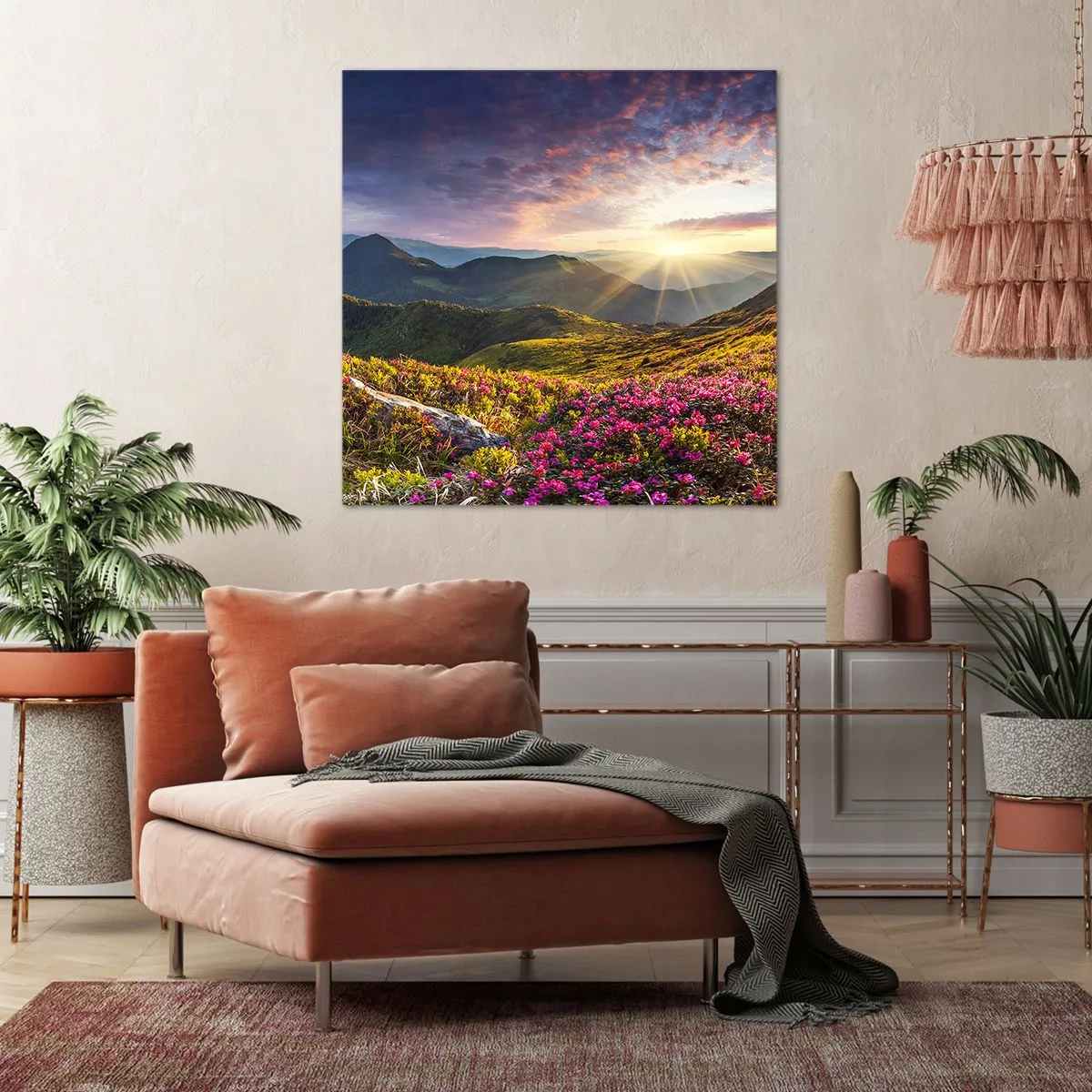 Obraz na plátne - Sviežosť horského rána - 40x40 cm