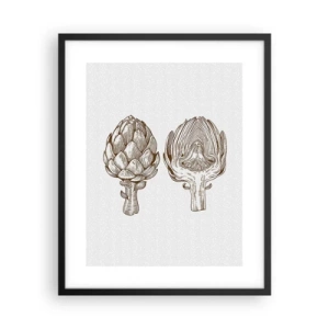 Plagát v čiernom ráme - Hodiny anatómie - 40x50 cm