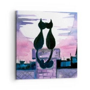 Obraz na plátne - Rendez-vous pod mesiacom - 70x70 cm