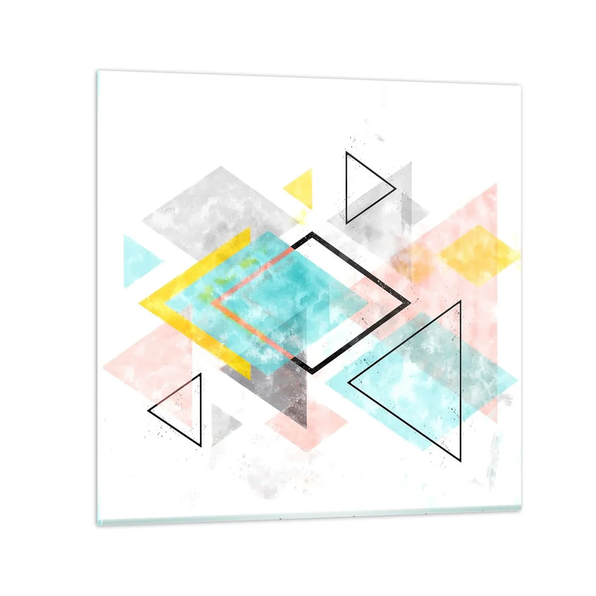 Obraz na skle - Geometrická hračka - 60x60 cm