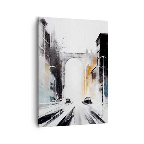 Obraz na plátne - Štúdia mesta: architektúra a pohyb - 50x70 cm