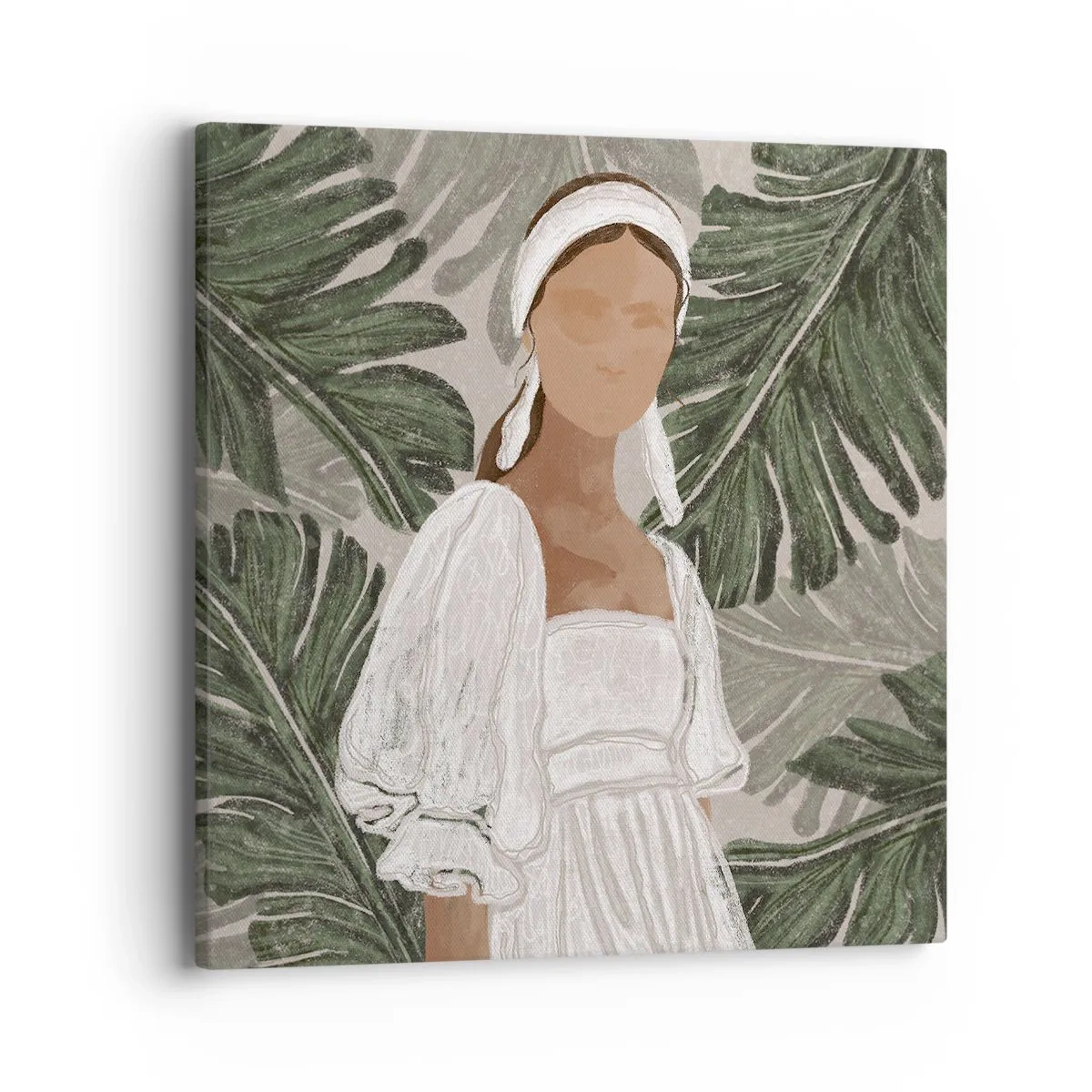 Obraz na plátne - Exotický portrét - 40x40 cm