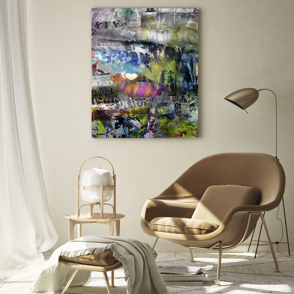 Obraz na skle - Koláž spomienok - 70x100 cm