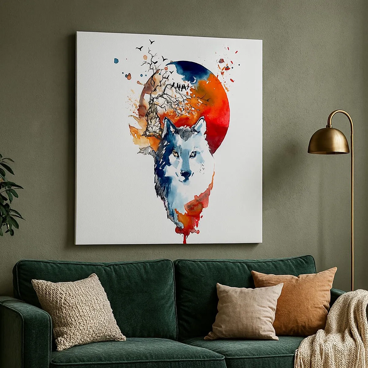 Obraz na plátne - Nosom na skle - 30x30 cm