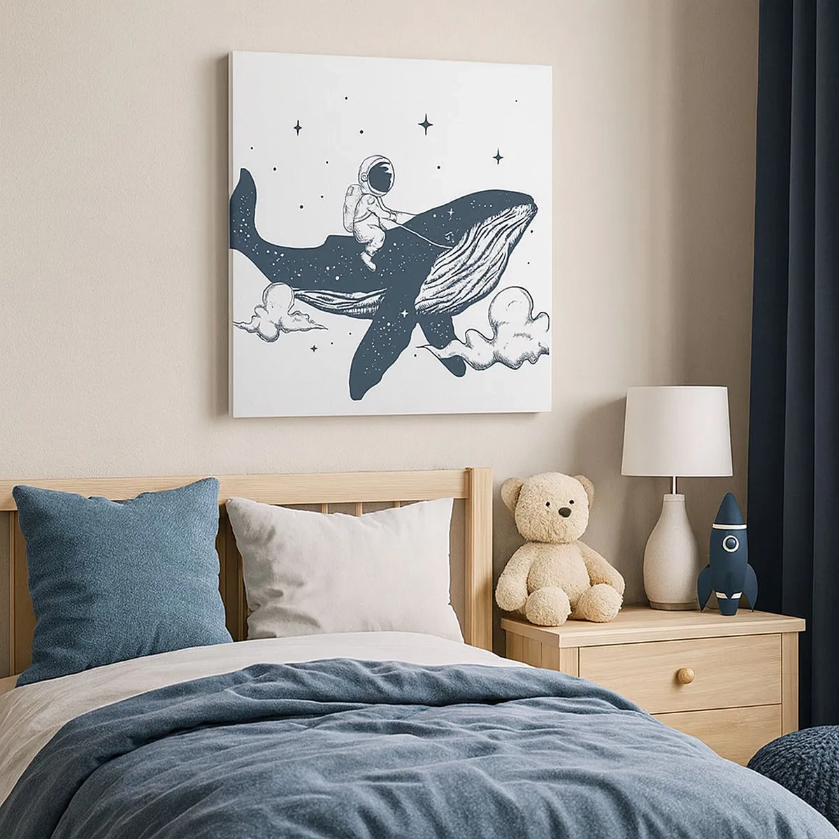 Obraz na plátne - Vesmírne dobrodružstvo - 30x30 cm