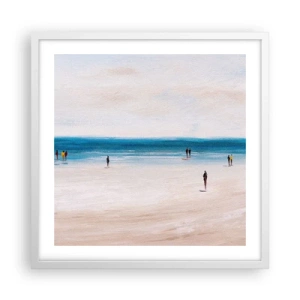 Plagát v bielom ráme - Prirodzená potreba - 50x50 cm