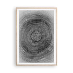 Plagát v ráme zo svetlého duba - Znamenie doby - 70x100 cm