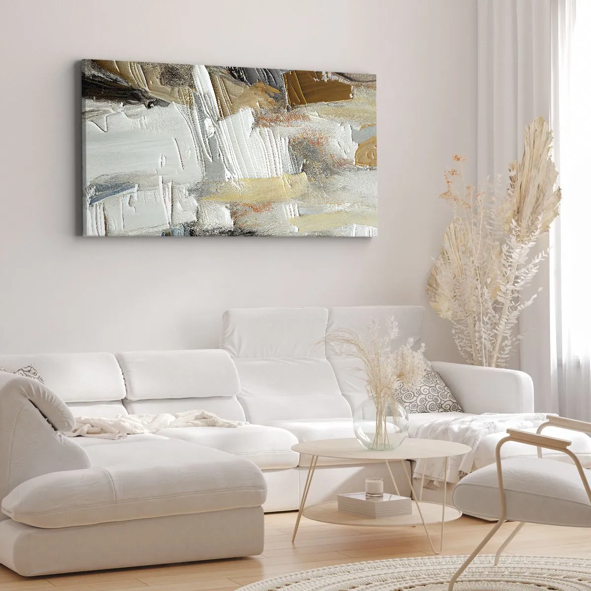 Obraz na plátne - Farebné nahromadenie - 100x40 cm