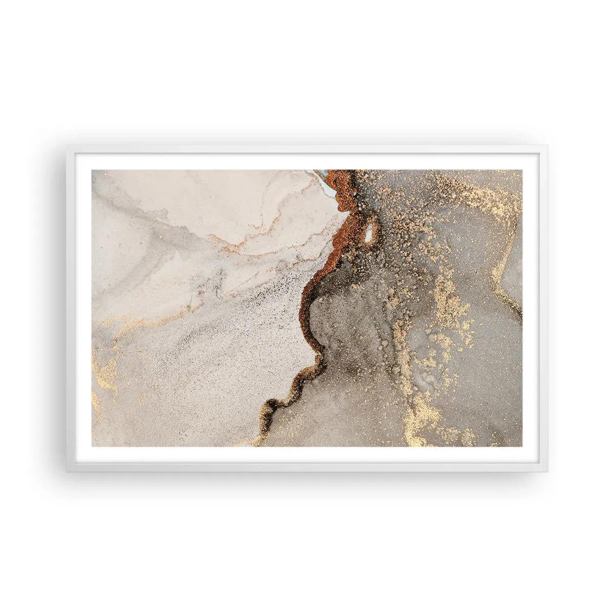 Plagát v bielom ráme - Na hranici farieb - 91x61 cm