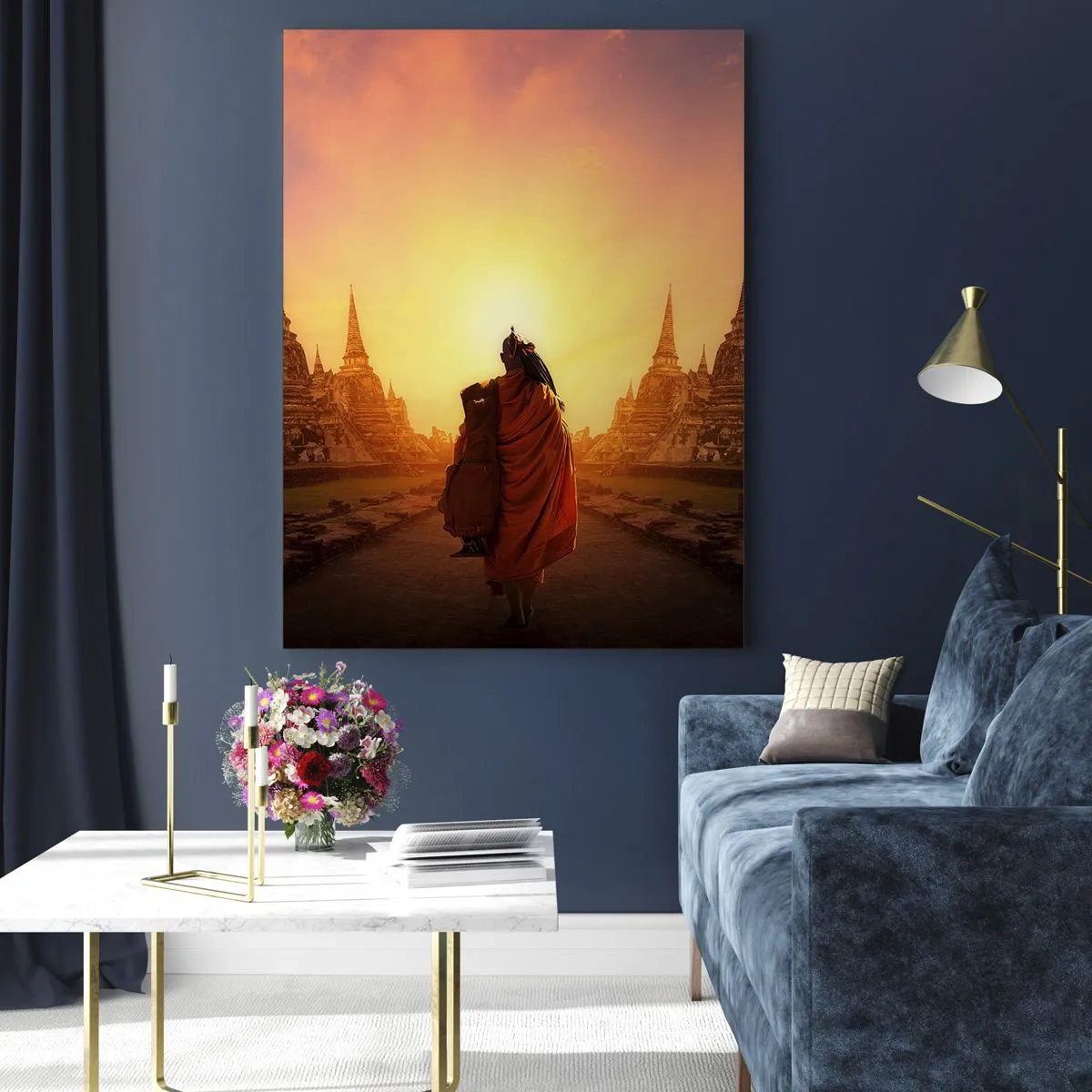 Obraz na skle - V kľude večnosťou - 50x70 cm