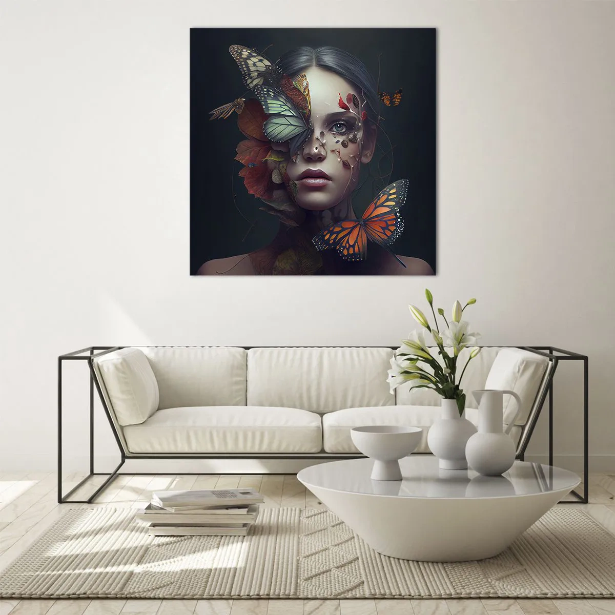 Obraz na skle - Nádherná metamorfóza - 60x60 cm