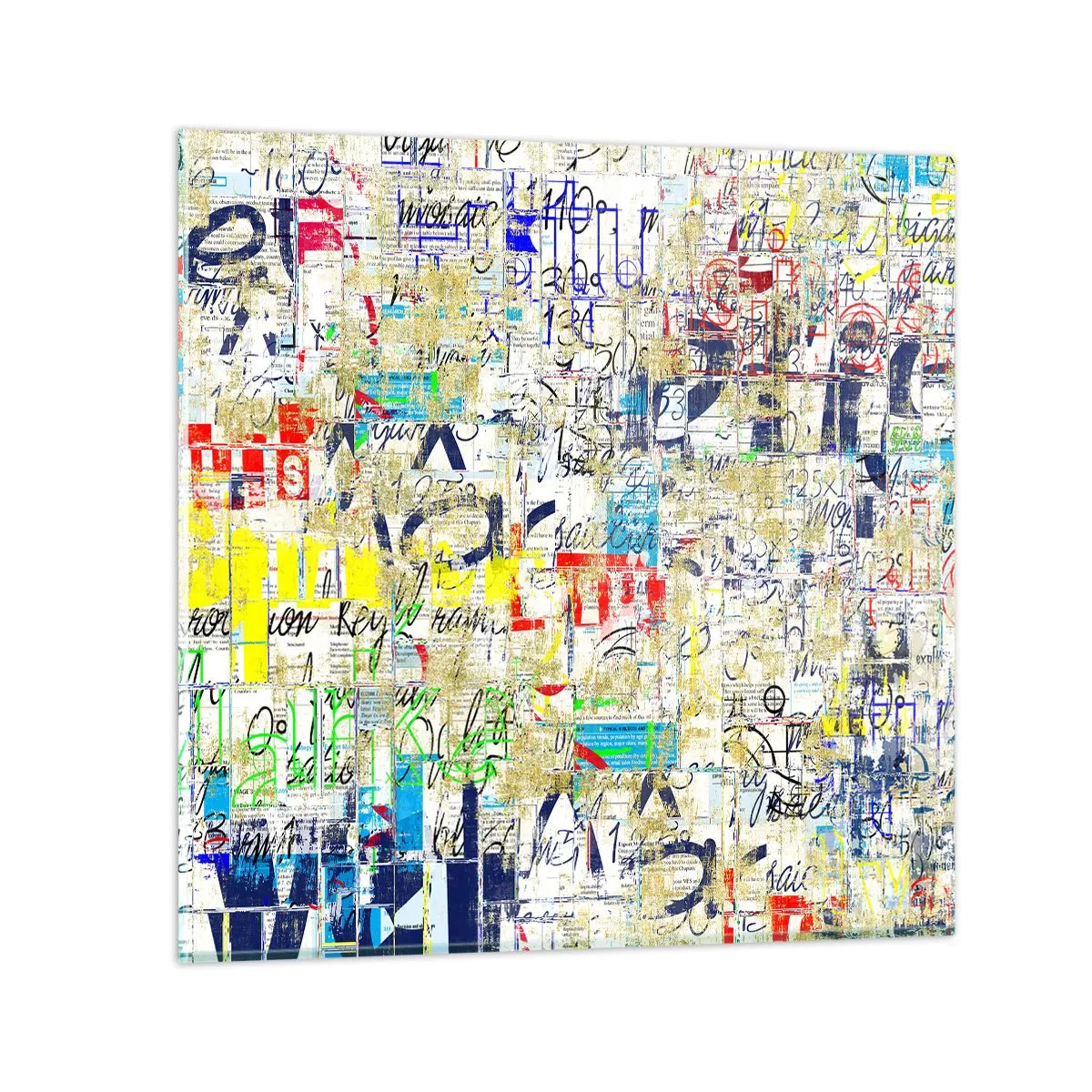 Obraz na skle - Proste poteší oči - 70x70 cm