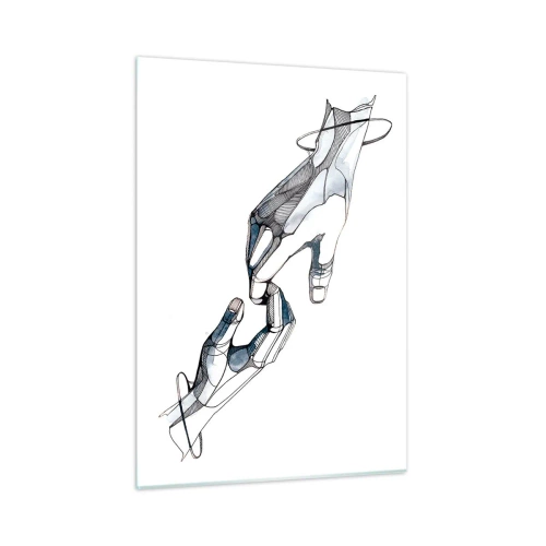 Obraz na skle - Dobré gesto - 50x70 cm