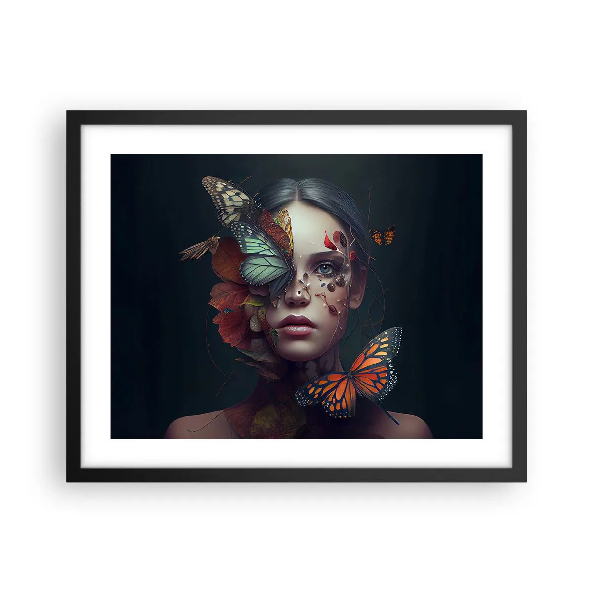 Plagát v čiernom ráme - Nádherná metamorfóza - 50x40 cm