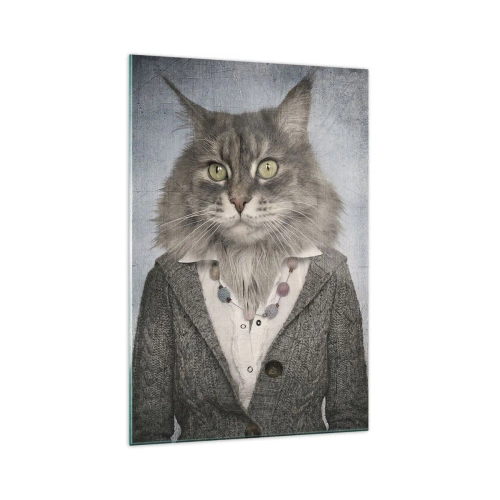 Obraz na skle - Kožuchy opäť v móde - 70x100 cm