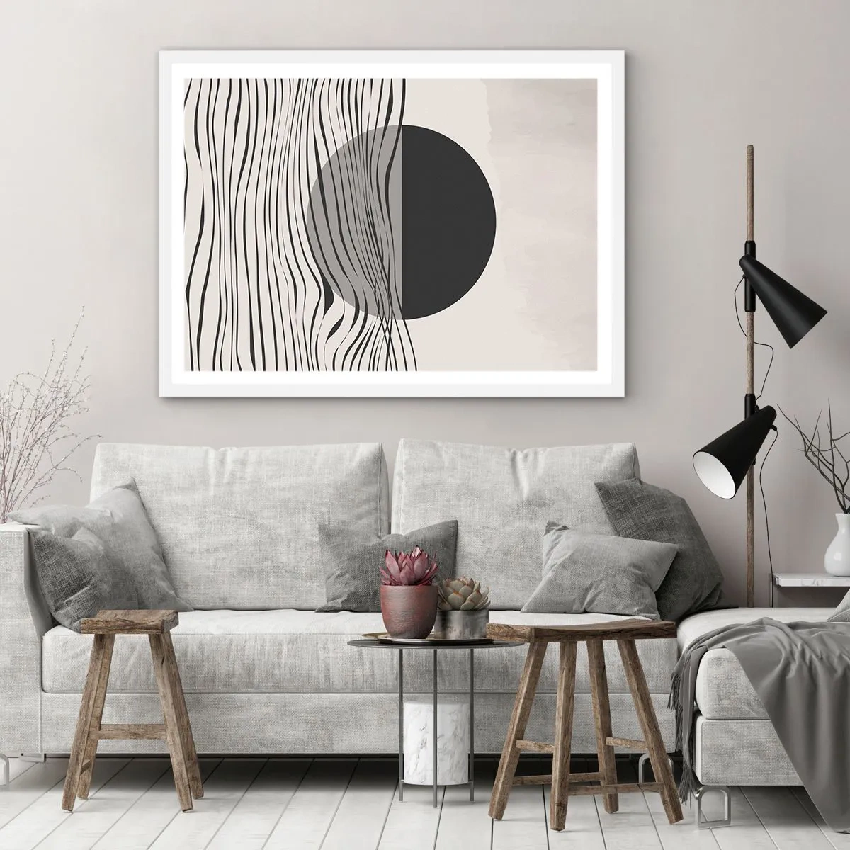 Plagát v bielom ráme - Polovičná kompozícia - 70x50 cm
