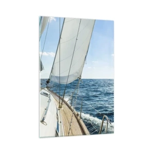 Obraz na skle - Ahoj, dobrodružstvo - 80x120 cm